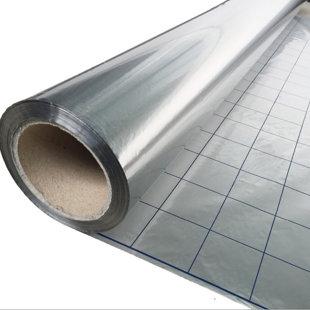 Reflektierende Film Für Elektrische Fußbodenheizung 4CR Energie Saving Aluminium Folie Isolierung Thermische Material, 5m 2/lot
