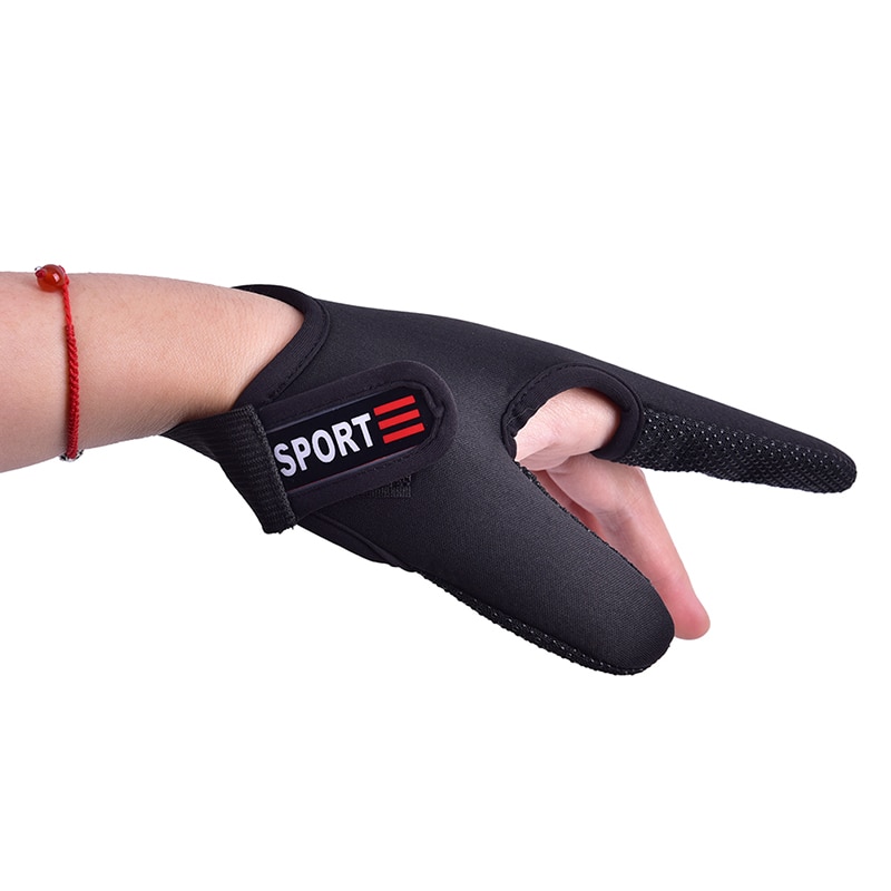 Guantes de pesca de un solo dedo para pescador, guantes de pesca protectores de un solo dedo para pesca con piedra de hielo marino, guantes antideslizantes de fundición para Surfcasting