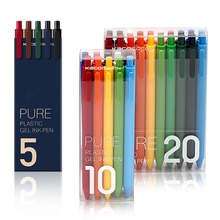 Andstal KACO 20/10/5 Kleuren Intrekbare Gel Pen Set 0.5mm Kleurrijke Gel Inkt Pen Refill gelpen voor school kantoorbenodigdheden pennen