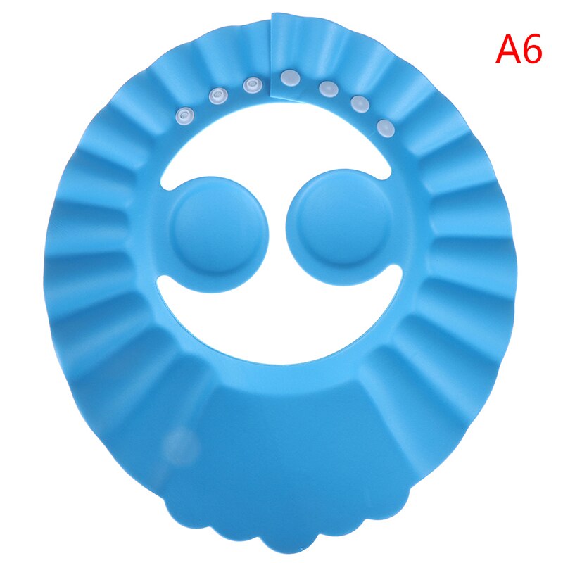 Gorro de baño de bebé duradero con visera ajustable para ducha de bebé protector de ojos a prueba de agua Escudo de lavado de cabello para niños: 6