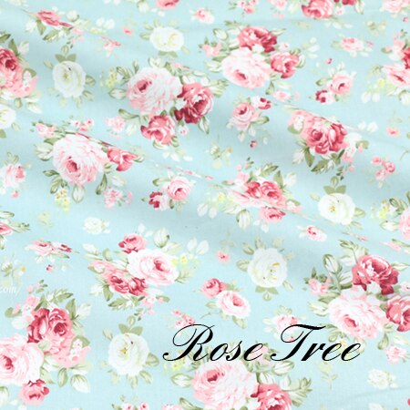 Bomuldsstof stoffet patchwork stoffer i metermål tøj patchwork tilbehør pastoral rose 50*160cm d20: L1179