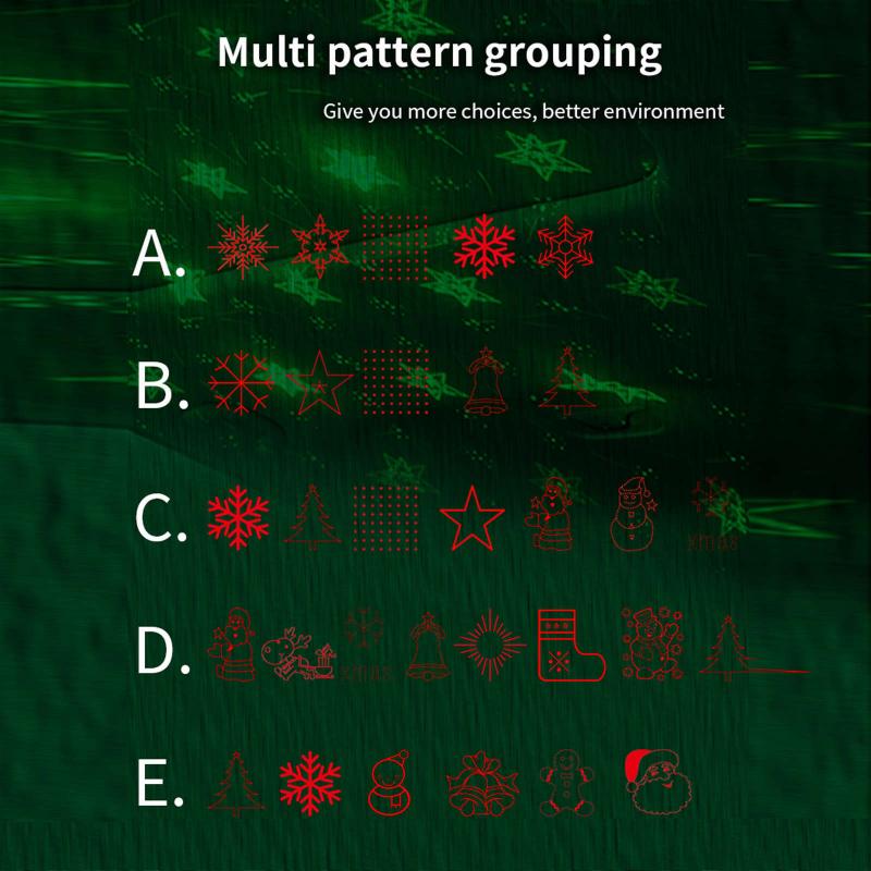 Port USB lampe de Projection de noël intérieur en voiture projecteur lumière fenêtre théâtre projecteur noël décor à la maison de noël