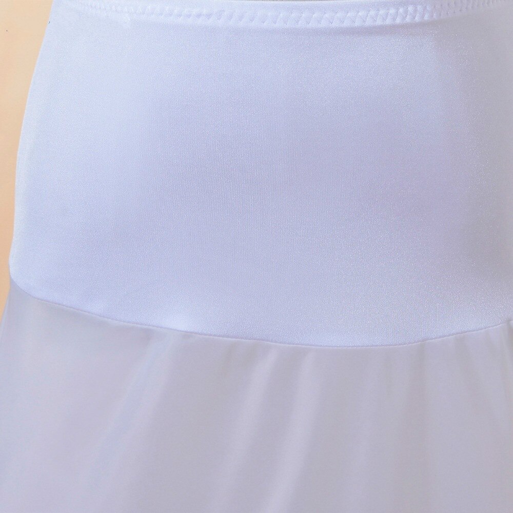 Women Wedding Mermaid 2 Hoops Bridal Petticoat Crinoline Trumpet Mermaid Wedding Dress Underskirt