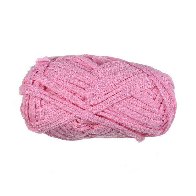 100 g/stks 30M Breien Dikke Draad Gehaakte Doek Garen breien crochetting draad DIY Tas Handtas Tapijt Kussen Katoenen Doek: Pink