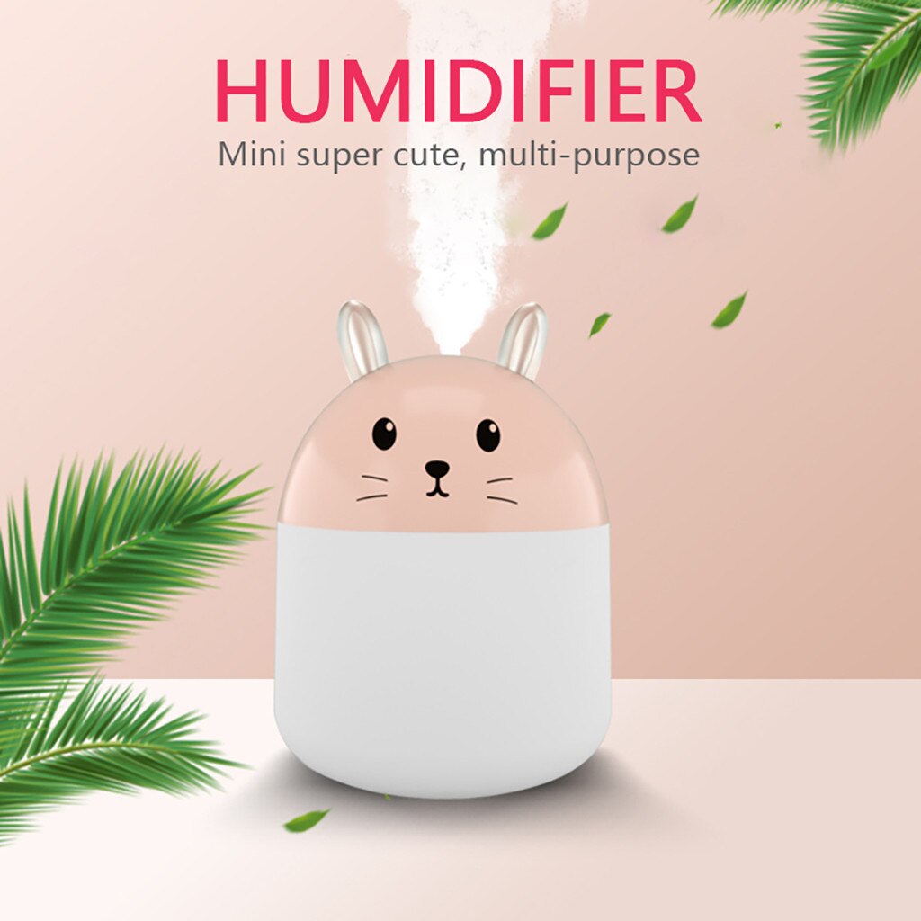 4# Large Air Diffuser Usb Capacity Small Portable Alcohol Humidifier For Home Bedroom Mini Humidifier Nawilzacz Powietrza: Pink 