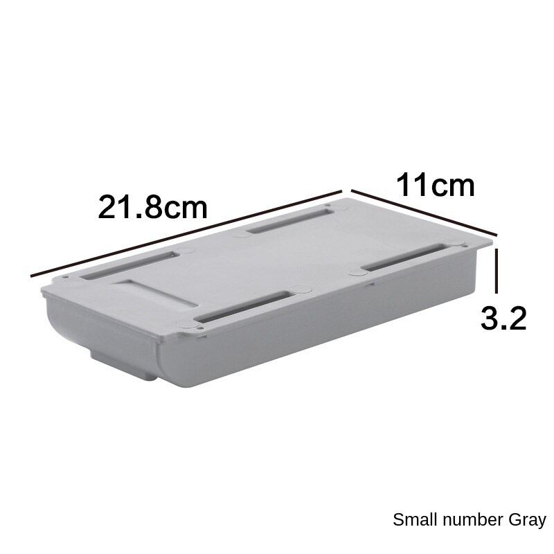 Desk Organizer Storage Box Free Punch Stationery Case Pencil Tray Pen Holder Office Stationery Desk Drawer Office Accessories: grey small