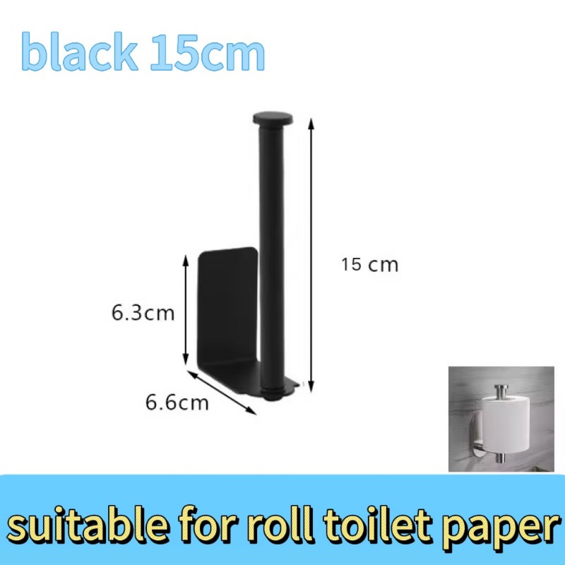 Kitchen Roll Paper Holder Stand Toilet Paper Holder Bathroom Towel Rack Without Drilling Roll Paper Dispenser Kitchen Towel Rack: Burgundy