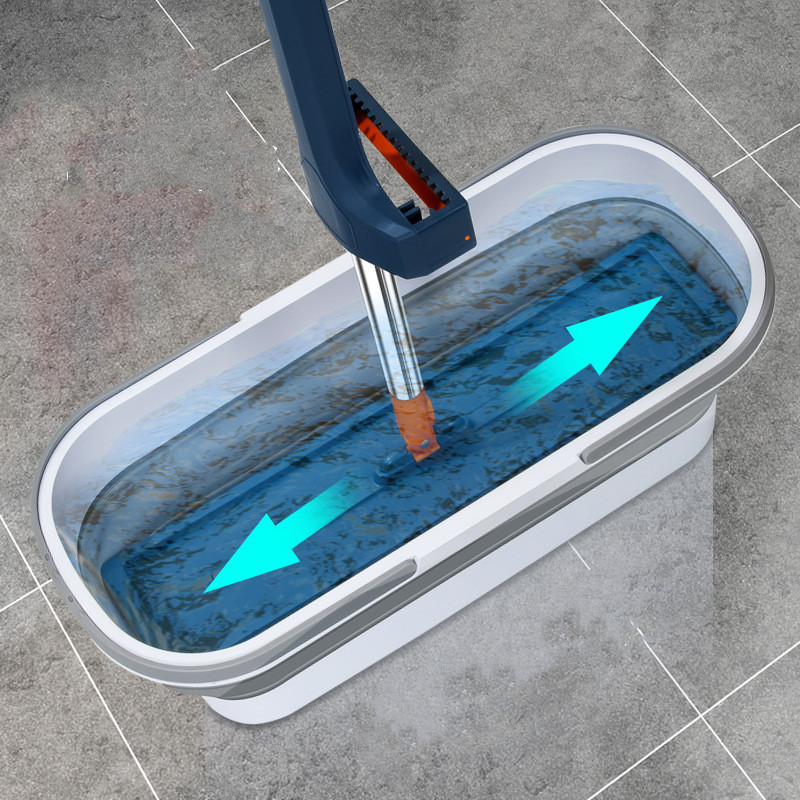 Collapsible Bucket Portable Folding Mop Bucket Silicone Bucket with Wheels and Handles Multi-Purpose Bucket Home Clean Accessory