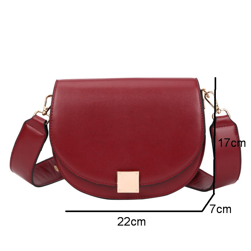 Mododiino petit sac de selle Vintage femmes sac souple en cuir PU sac à bandoulière sac à bandoulière serrure sac de messager DNV1057a