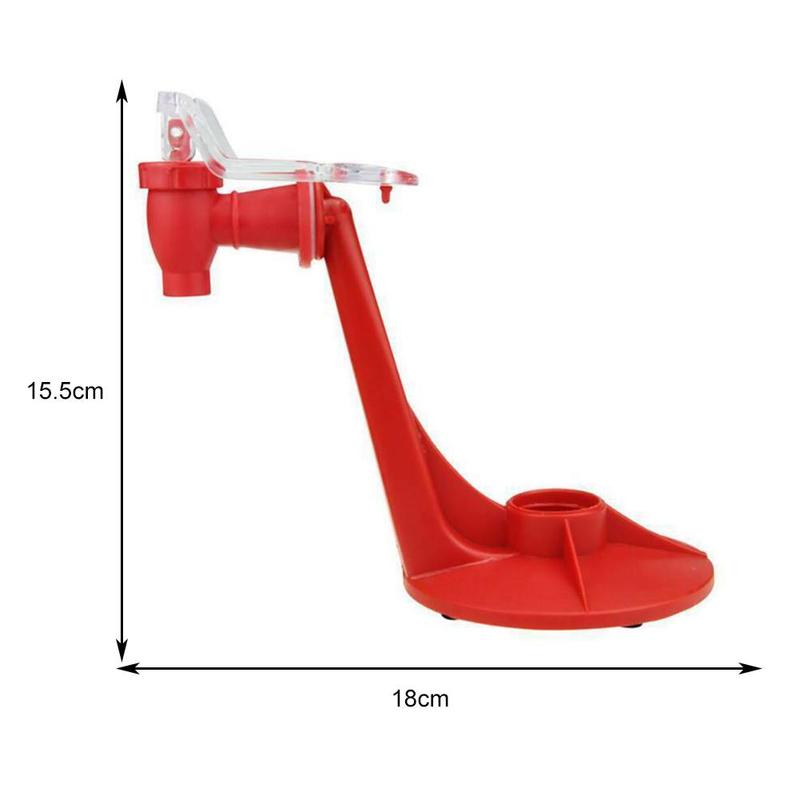 Plastique rouge inversé fontaine à boire Soda boisson bouteille haute contrefaçon distribuer talons outil forme boisson distribution N6B0
