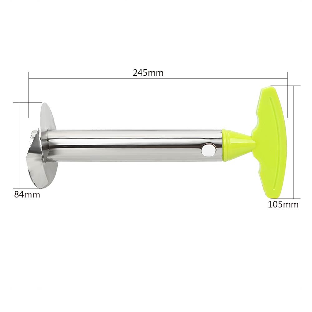 Ouyxr fruit groente mes roestvrij staal gadget keukenaccessoires ananasschiller spiraalsnijder snijder kern schil snijder