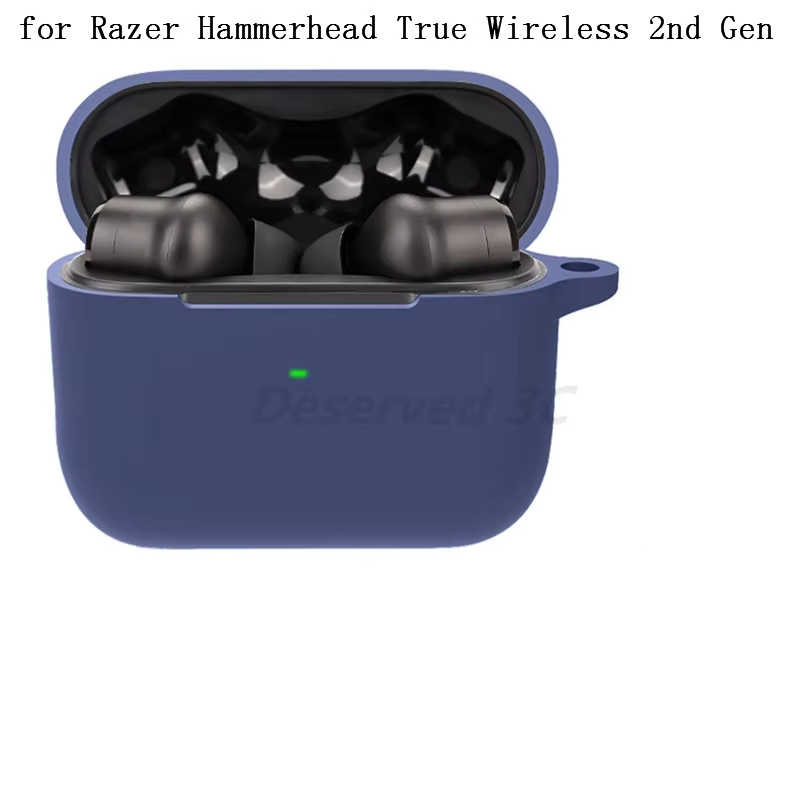 Case Compatible for Razer-Hammerhead True Wireless X/2nd Gen Earphone Bluetooth Headset Silicone Impact-resistant Cover Case