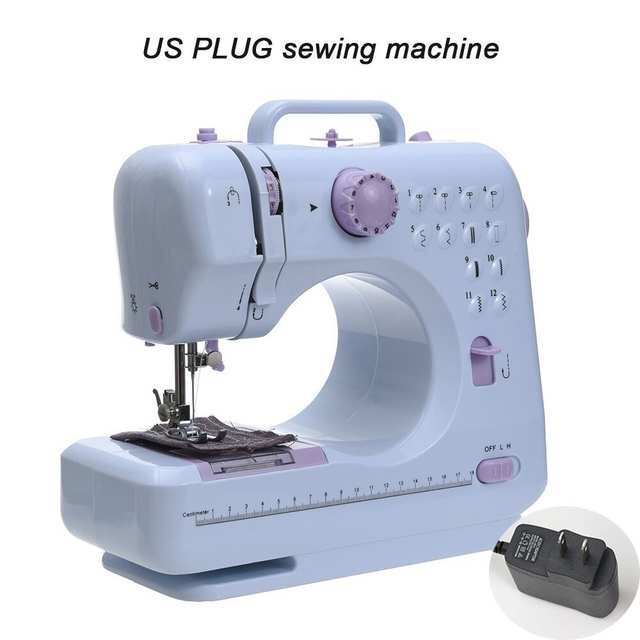 Naaimachine Fanghua 505 Naai Mini Handleiding Draagbare Assistent Thuis Elektrische Desktop Multifunctionele Dikke Afsluitbare: US PLUG