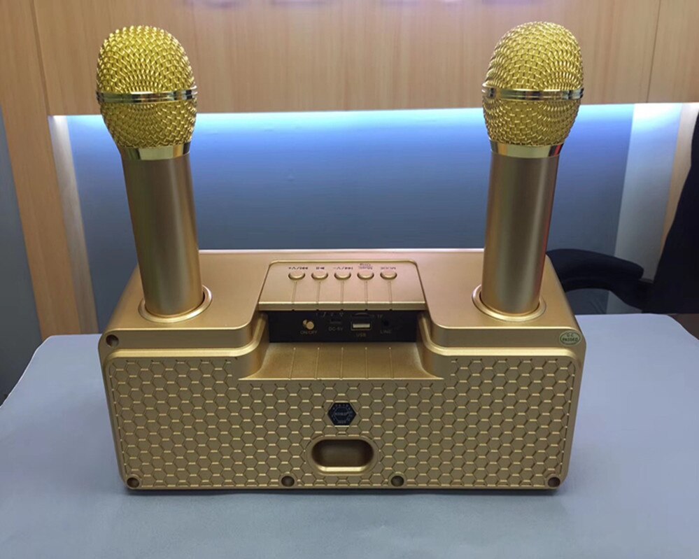 Sd301 Draadloze Blutooth Microfoon Thuis Ktv Outdoor Draagbare Subwoofer Mobiele Telefoon Bluetooth Audio Karaoke Speaker