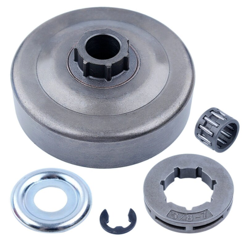 3/8" 7-Teeth Sprocket Rim Clutch Drum Kit For Husqvarna 365 362 371 372 XP 372XP MS270 MS 270C 270 Chainsaw Bearing Washer Clip
