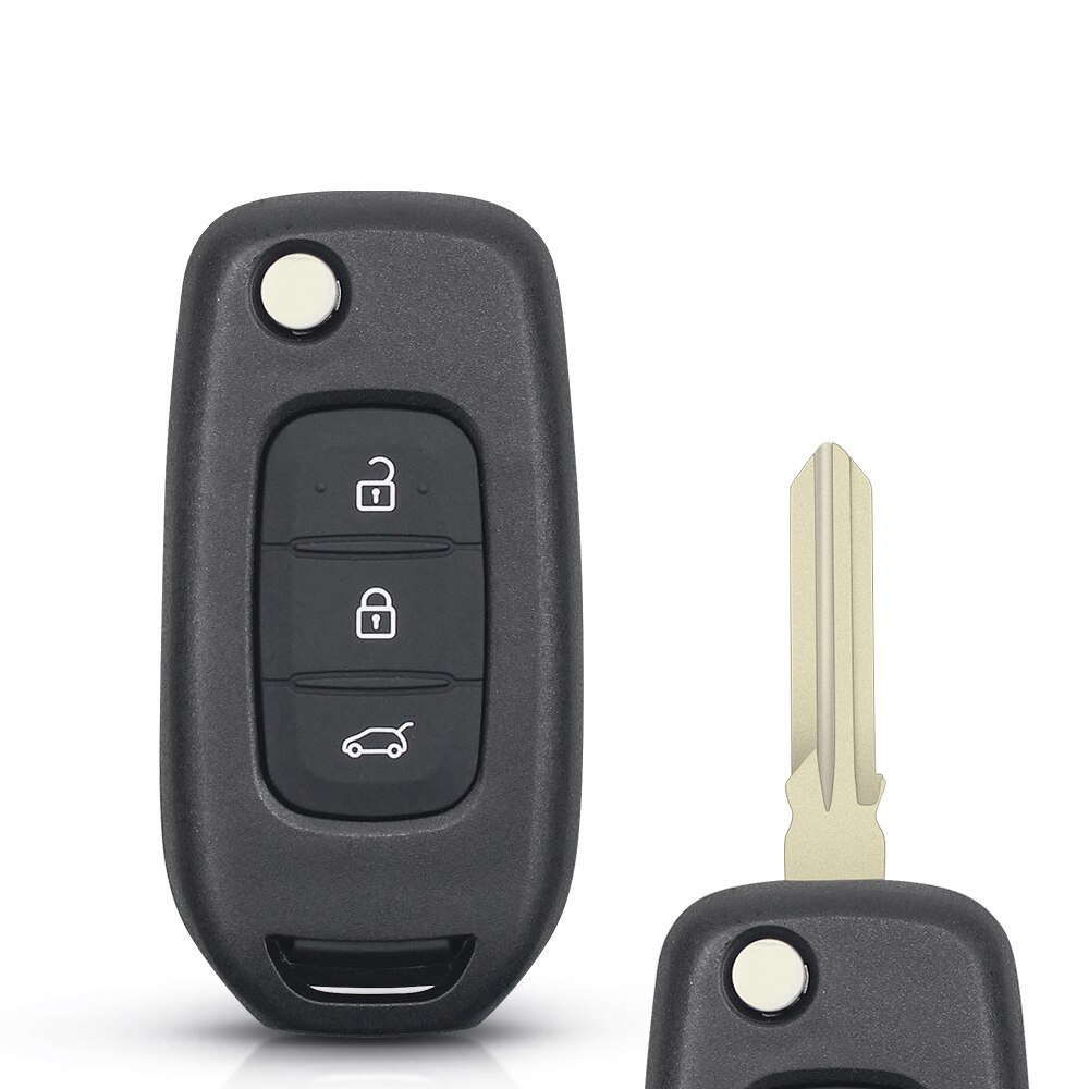 KEYYOU – coque de clé à rabat 3BTN, pour Renault Kadjar Captur, symbole Kaptur Megane Logan –: Model 2
