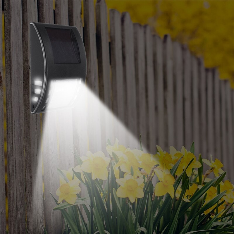 1/2 Stuk Zonne-energie Led Wandlamp Schemering Te Dawn Security Lamp Outdoor Straat Licht Gebied Verlichting Voor voordeur Patio Tuin