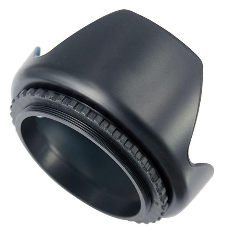 55MM Universal Camera Lens Hood Screw Mount Flower Shape 55MM Diameter Lens Hood For Nikon Cannon Sony Camera