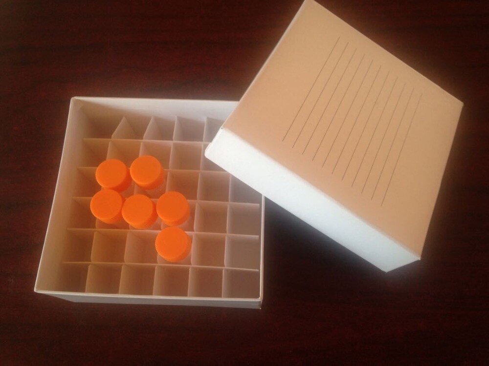 36 holes 5ml papery Frozen storage tube box , Frozen tube box