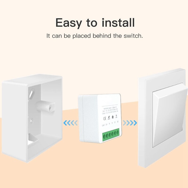 Intelligent Switch Module,Breaker Module 16A Tuya Wifi Home Life APP Remote Control For Google And Alexa Work With