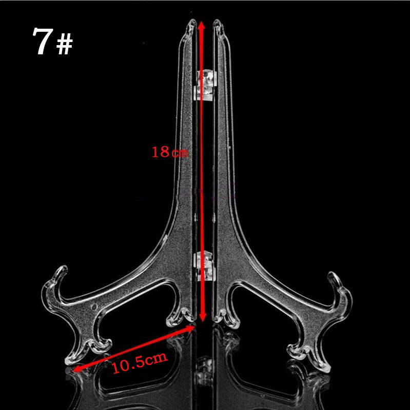 1 pcs Clear Plate picture Frame Display Rack Plate cadre photo Frame Easel Stand Photo Pedestal Holder Home Decor Tool quadros: 7