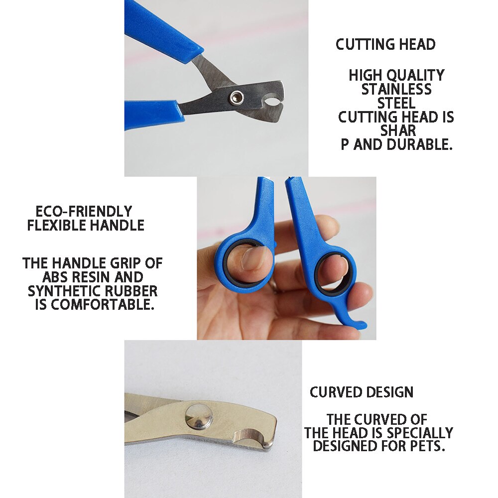 Cortaúñas de de acero inoxidable para mascotas, perros y gatos, tijeras de corte, producto de corte, herramienta de corte de seguridad para mascotas, suministros para perros
