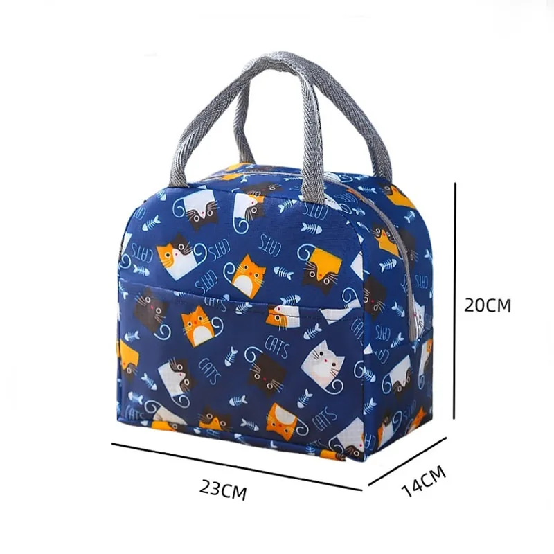 Bolsa de almuerzo con asa, bolsa térmica aislante para mujer y niño, fiambrera para picnic, viaje, almacenamiento de frutas y alimentos, bolsas térmicas para desayuno