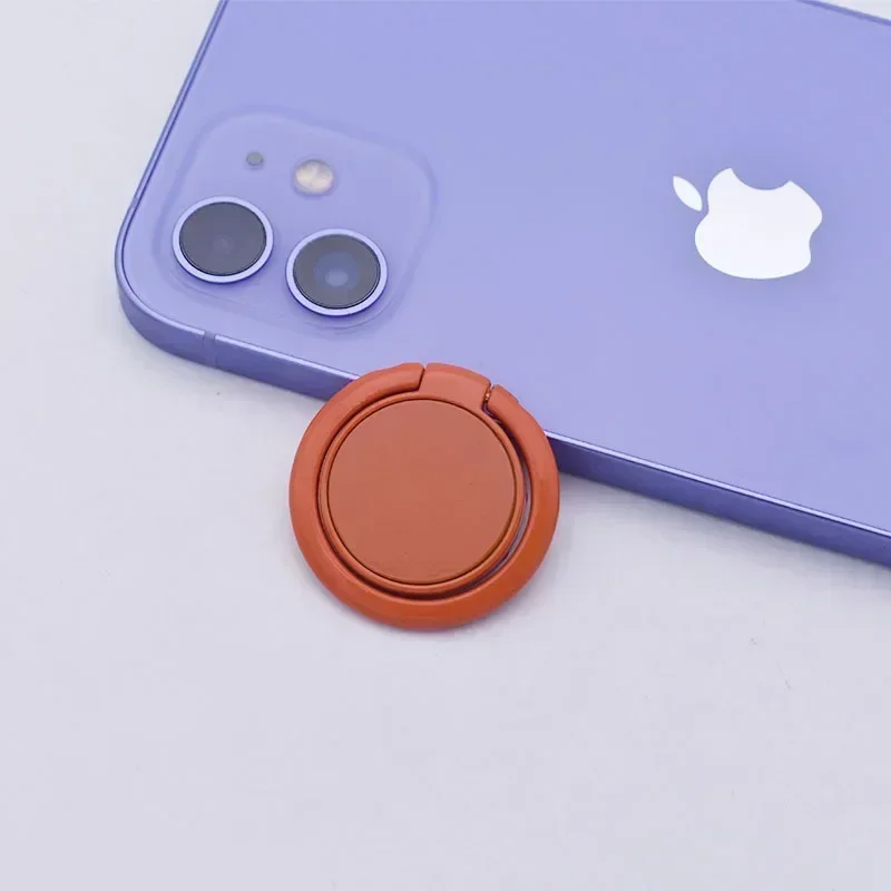 Macaron Effen Kleur Telefoon Ring Gesp Houder Mobiele Telefoon Standhouder Telefoon Grip Mobiele Telefoon Accessoires Telefoon Ring Houder: Oranje