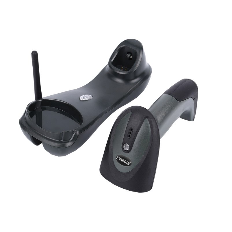 Wirelwss Barcode Scanner 2D 500M Transmissie Afstand Handheld Qr Code Scanner Cmos 433Mhz Handheld Draadloze Barcode Reader