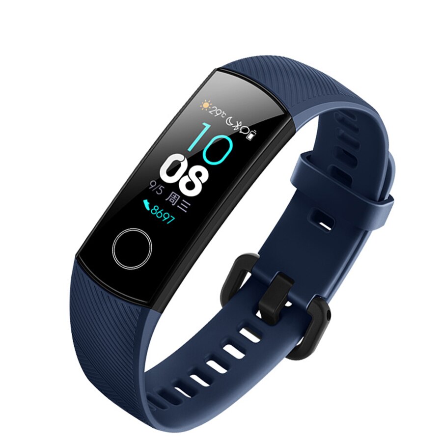 Pulseira de silicone para huawei honor band 4, cinta de relógio de silicone para huawei honor band 4 e 5 de filme de versão padronizado, acessório de pulseira esportiva acessório