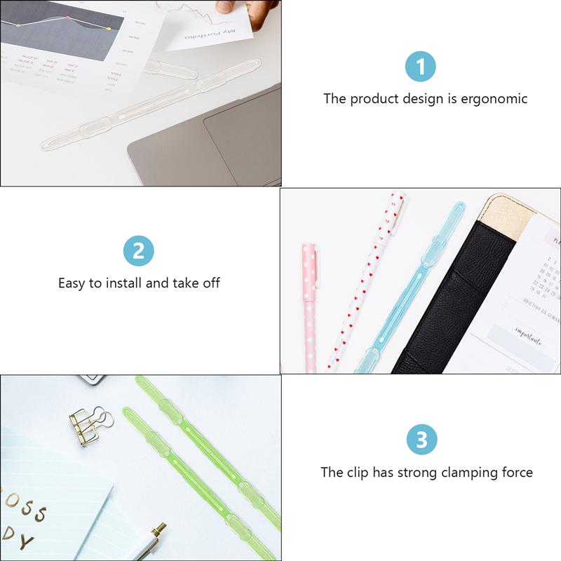 20PCS Multi-functional Binder Clip Plastic Paper Fasten Bookbinding Clips