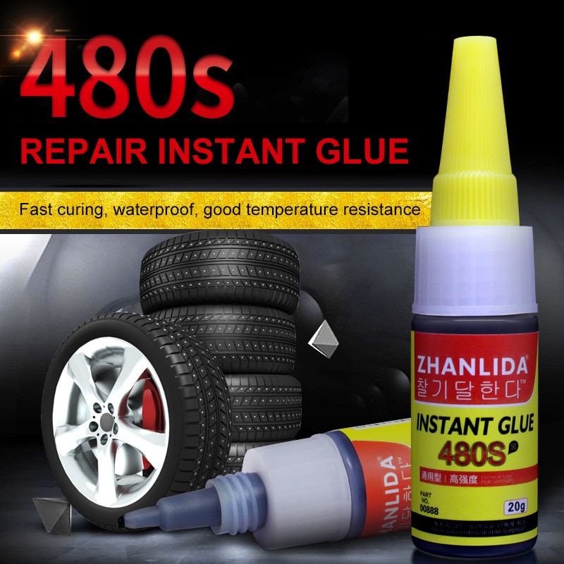 Sort super lim bil gummi reparation dæk lim 480s bil lim dæk reparation lim sealer vindue højttaler tætning dæk reparation lim