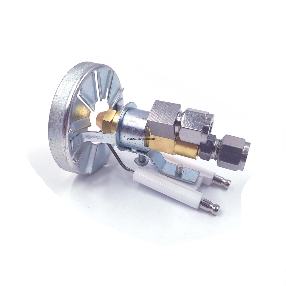 Waste Oil Burner Parts Ceramics Igniter Electrode Burner Flame Ring 74mm Fuel Burner Brass Siphon Air Atomizing Oil Spray Nozzle
