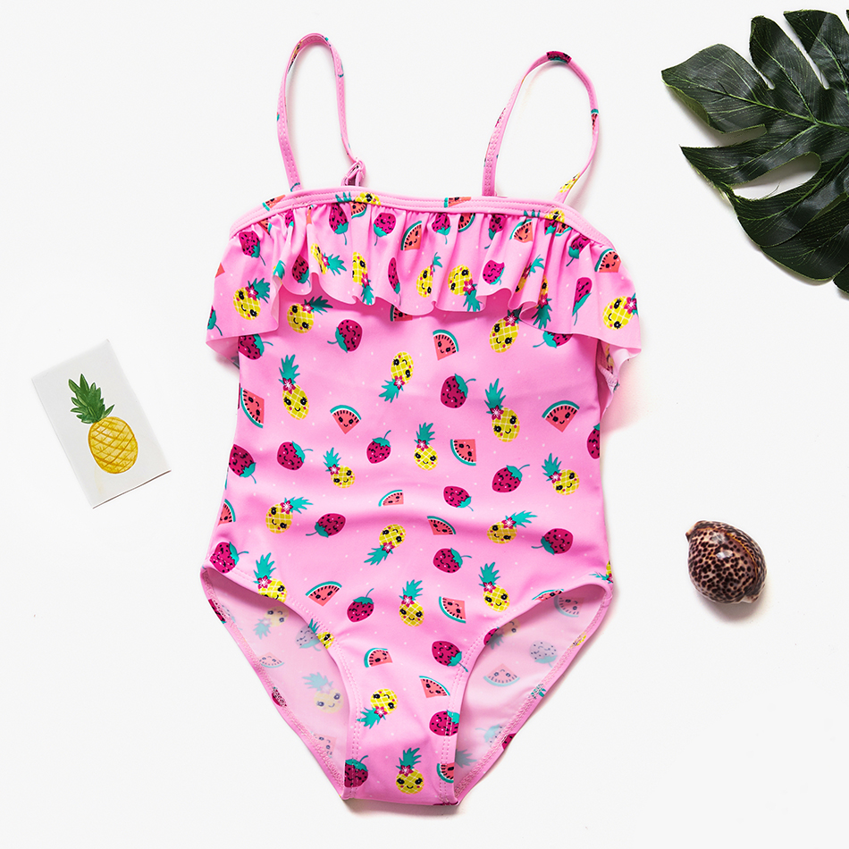 1-8Year Baby Girls Swimsuit Kids Swimwear Fruit pr... – Grandado