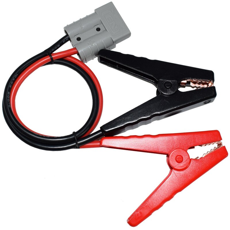 Battery Alligator Clips with Connectors Compatible with 50 Amps Anderson Powerpole Connector 10 AWG 1.8 ft.