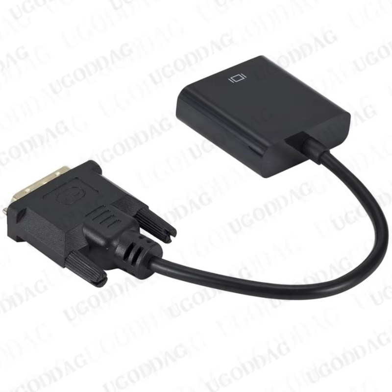 DVI-D DVI Naar VGA Video Kabel Adapter Converter 24 + 1 25 Pin naar 15 Pin Kabel Converter HD 1080 P Voor PC Computer Monitor