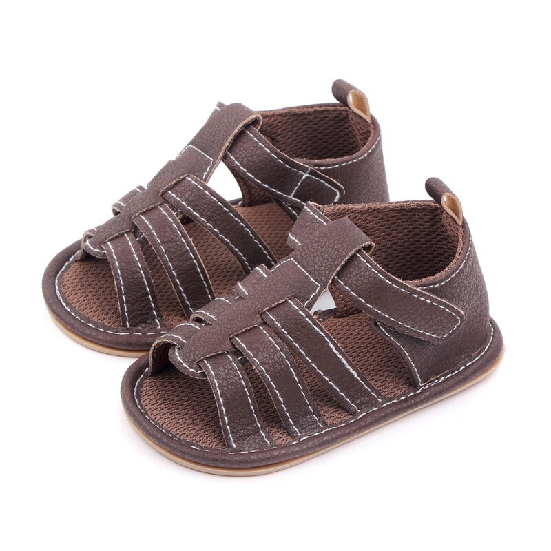 Zomer Kinderen Baby Boy Hollow Ademende Sandalen Peuter Rubberen Zool Anit-Slip Wandelaars Schoenen Baby Sandaal 0-18M