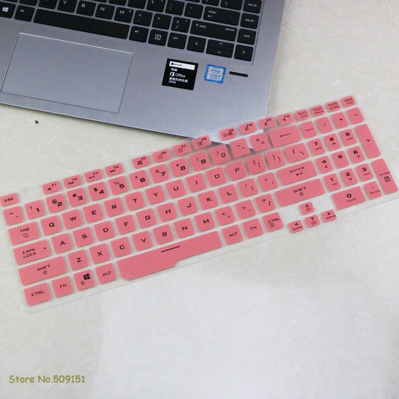 For ASUS TUF Gaming F15 FX506LH FX506LI FX506IV FX506 / Asus TUF F17 FX706LI FX706 FA706 Gaming Laptop Keyboard Cover Protector: Pink