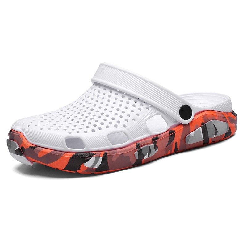 Men's Crocse Gardon Shoes Beach Sandals Hollow-out Clogs Summer Slippers Slip On for Pool Bathroom Non-slip Breathable: white / 42