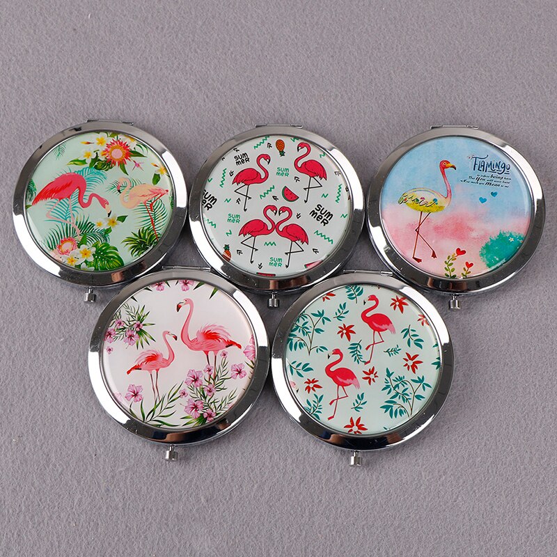 16 stijl dubbelzijdige mini-spiegels draagbare compacte zak dames meisje cosmetische kleine compacte spiegels opvouwbare spiegel make-upspiegel