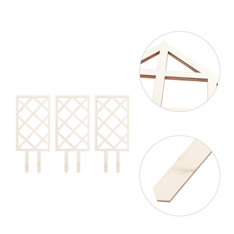 3pcs Wood Plant Trellis Indoor Garden Trellis Climbing Plant Trellis Support Rack Garden Decoration Garden Accessories
