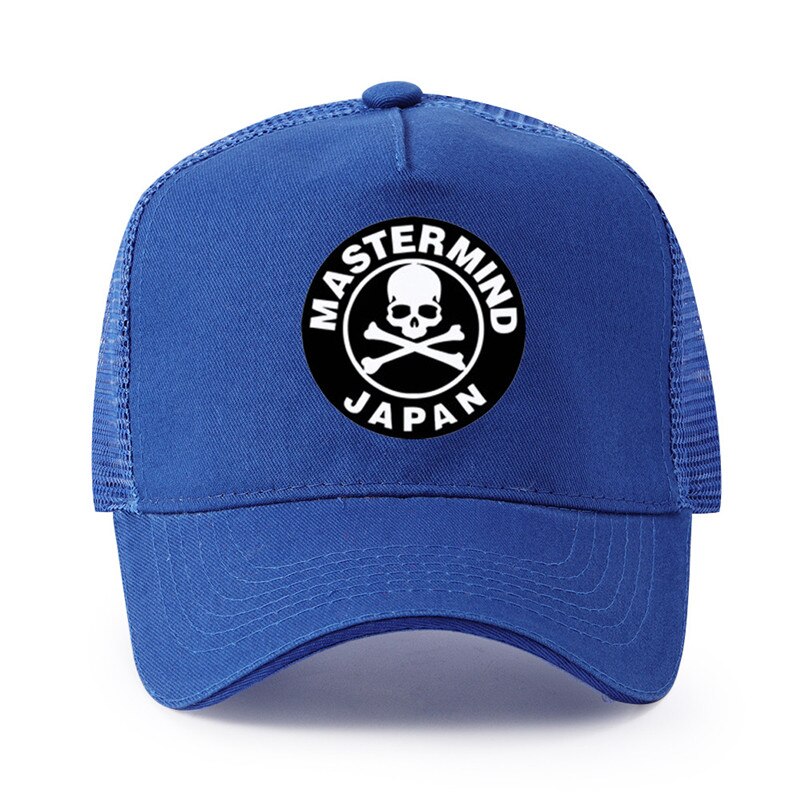 cotton hat Mastermind logo Baseball Cap Spring Summer Men and women Hat Outdoor Visor: Blue