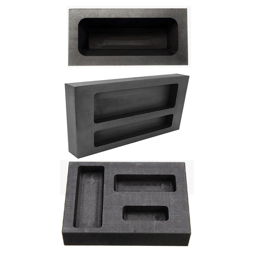 Grote Graphite Casting Baarvorm Voor Goud Zilver Koper Smelten Casting Raffinage Schroot Bar Smeltkroes Tool Onderdelen