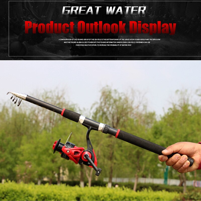 FRP Sea Fishing Rod Telescopic Saltwater Flexible Portable Anti-slip Grip Fishing Pole Freshwater Fish Equipment