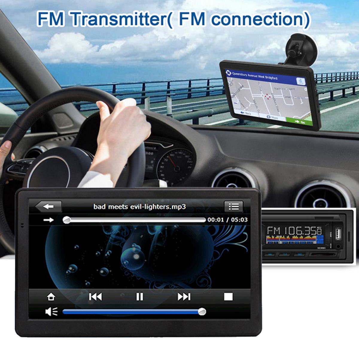 Car GPS Navigation 7 Inch Touch Screen GPS Navigator Truck Sat Nav 256M+8G Australia Map GPS Navigators FM / Video Support