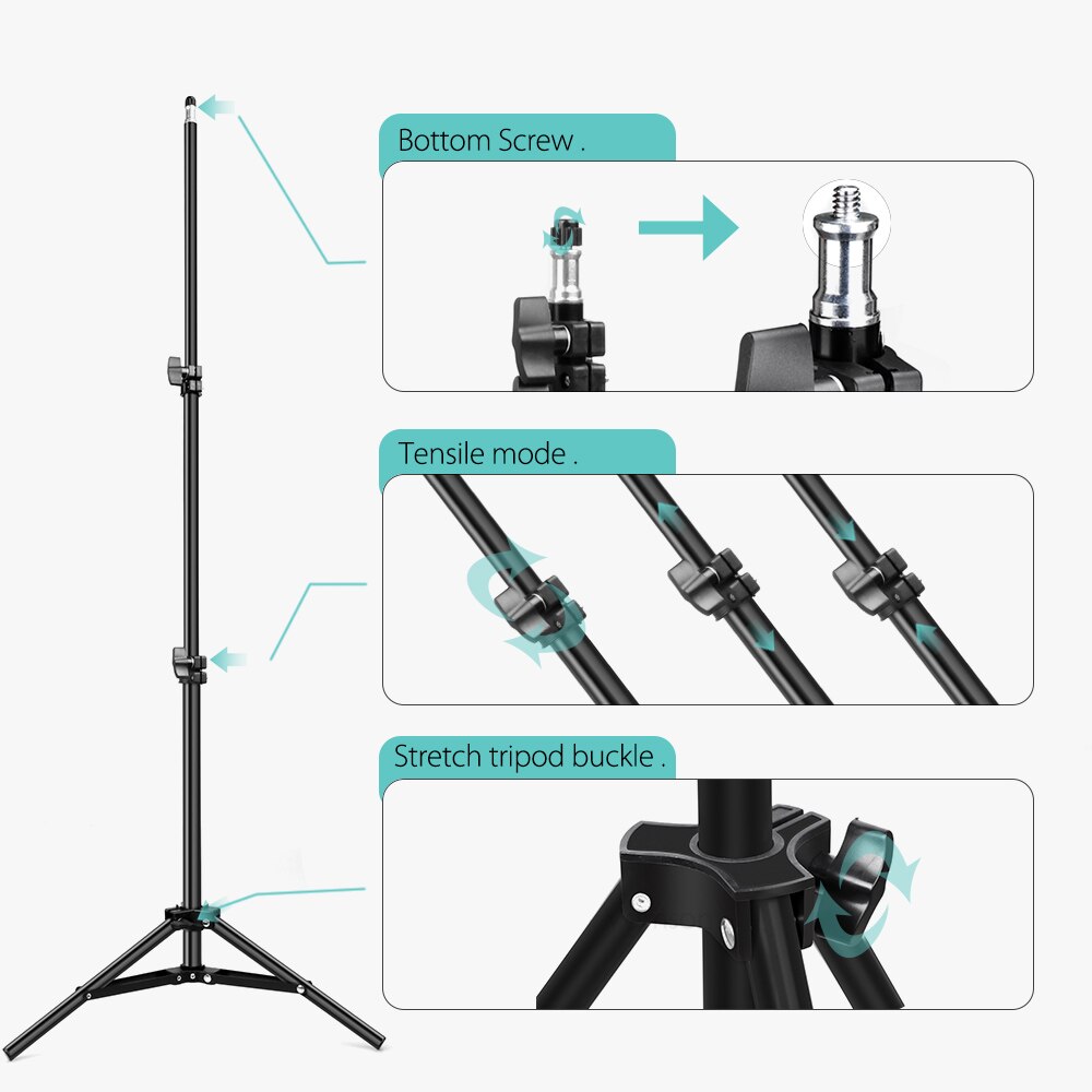 Vamson Draagbare Statief Voor Mobiele Telefoon Camera Voor Telefoon Voor Dslr Camera Telefoon Canon Nikon Sony Dslr Camer VLS01C