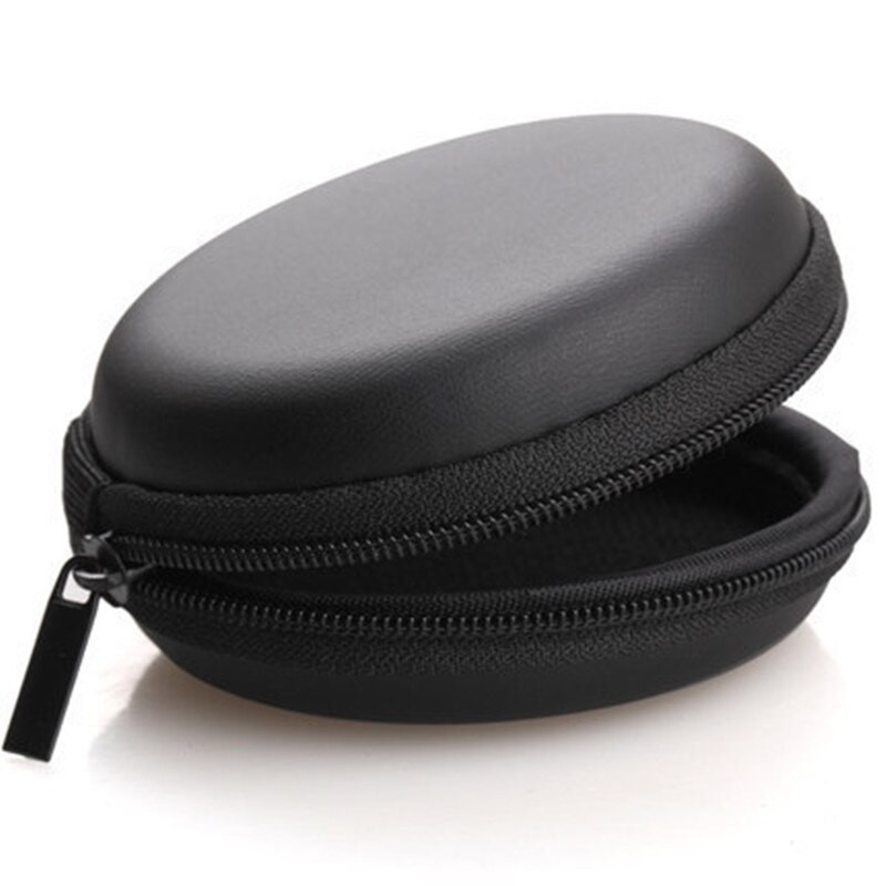 À prova de choque bolsa de moedas pequenos doces cor redonda sacos armazenamento organizadores fone ouvido bolsa