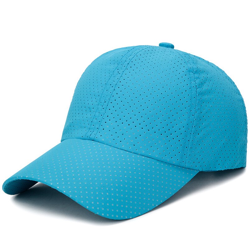 Adjustable Baseball Hat Men Women Baseball Cap Outdoor Sun Hat Black Snapback Hat White Streetwear Hip Hop: Light Blue