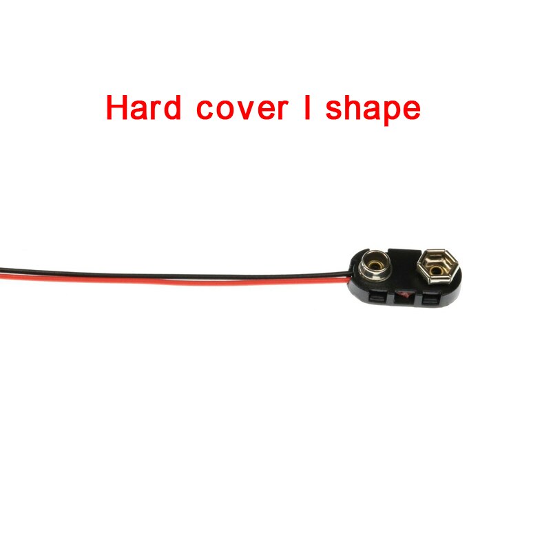 5 stk / parti 9v volt  pp3 batteri snapclips stik kabel ledning kraftig 150mm ledningskabel hårde / bløde skaller: Hård form