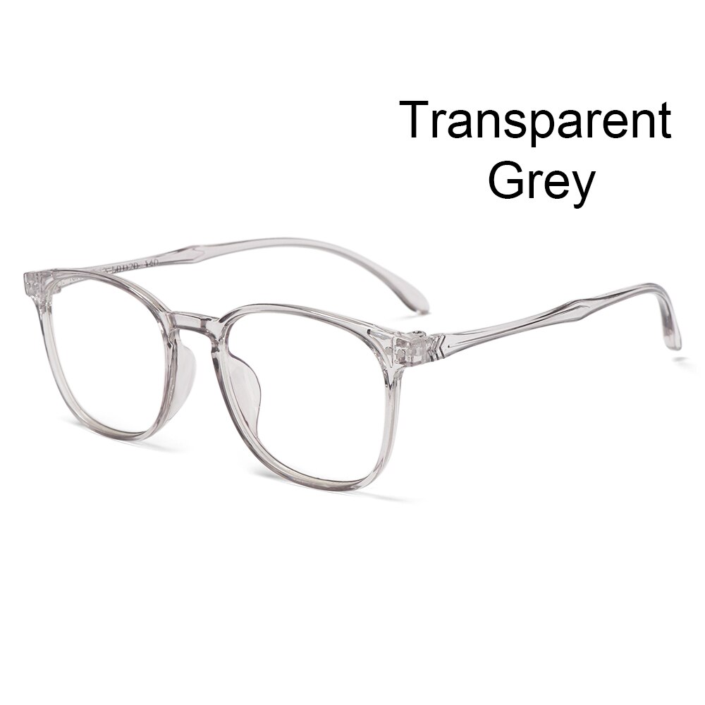 Anti Blue Light Glasses Jelly Color Eyewear Office Computer Goggles Blue Ray Blocking Glasses Vision Care Eyeglasses: C Transparent grey